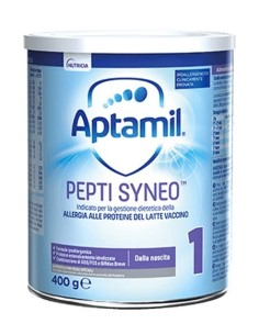 Aptamil Pepti Syneo 1, Allergia alle Proteine del Latte Vaccino, dalla nascita, 400g